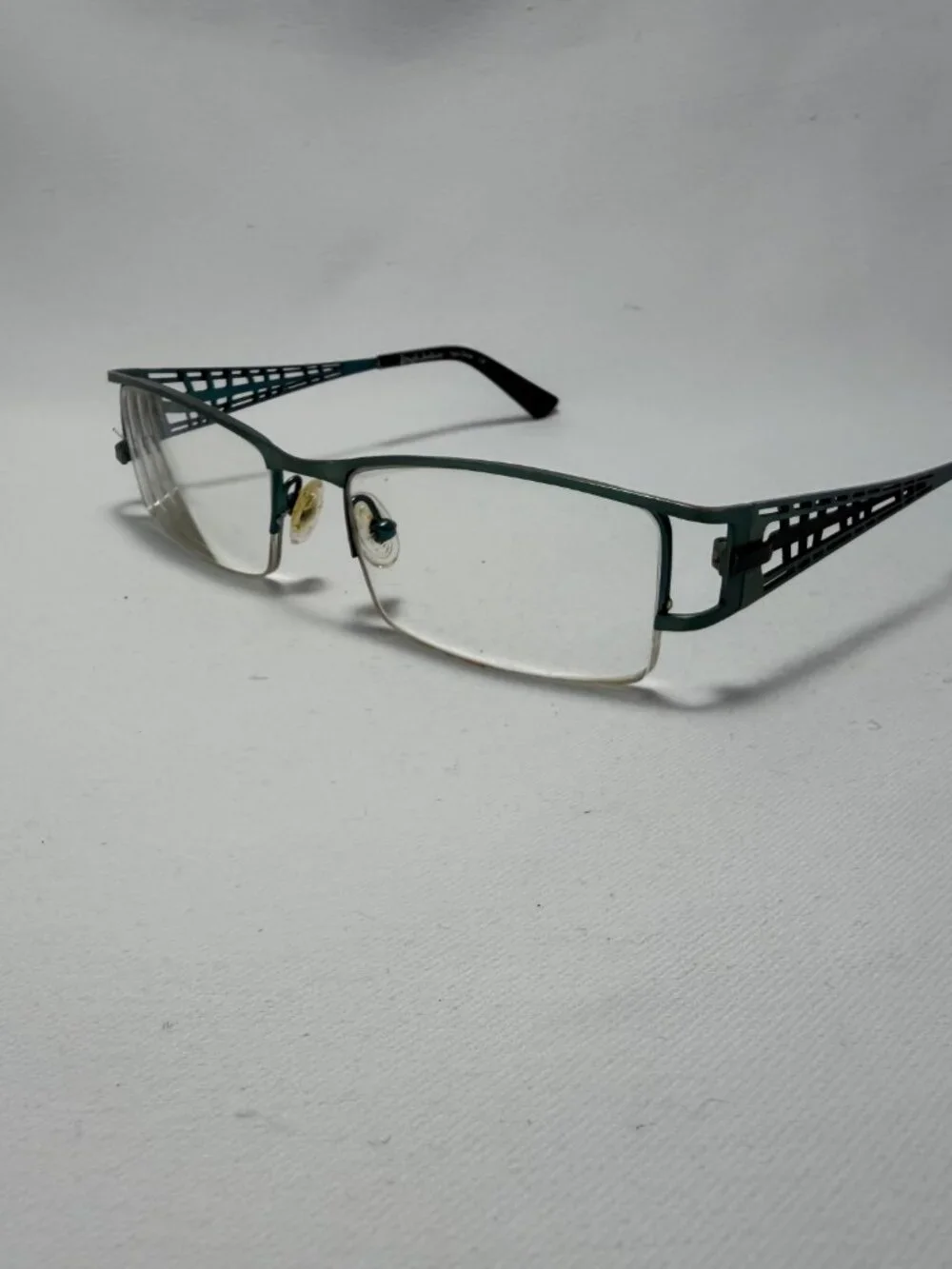 Rough Justice Two-Timer Green Eyeglasses – Frames Only
